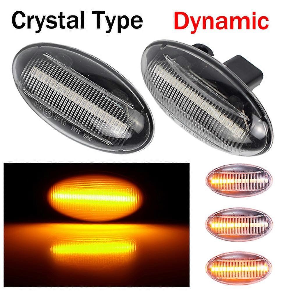 Dynamic Flashing Led Side Marker Turn Signal car light For Peugeot 307 206 607 407 1007 107 4007 Partner Expert Indicator Lamp