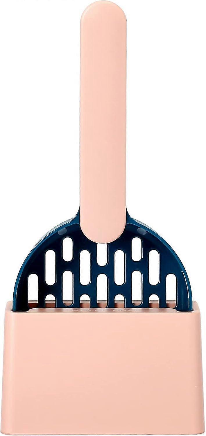 Cat litter spoon with bracket plastic cat litter scoop with base