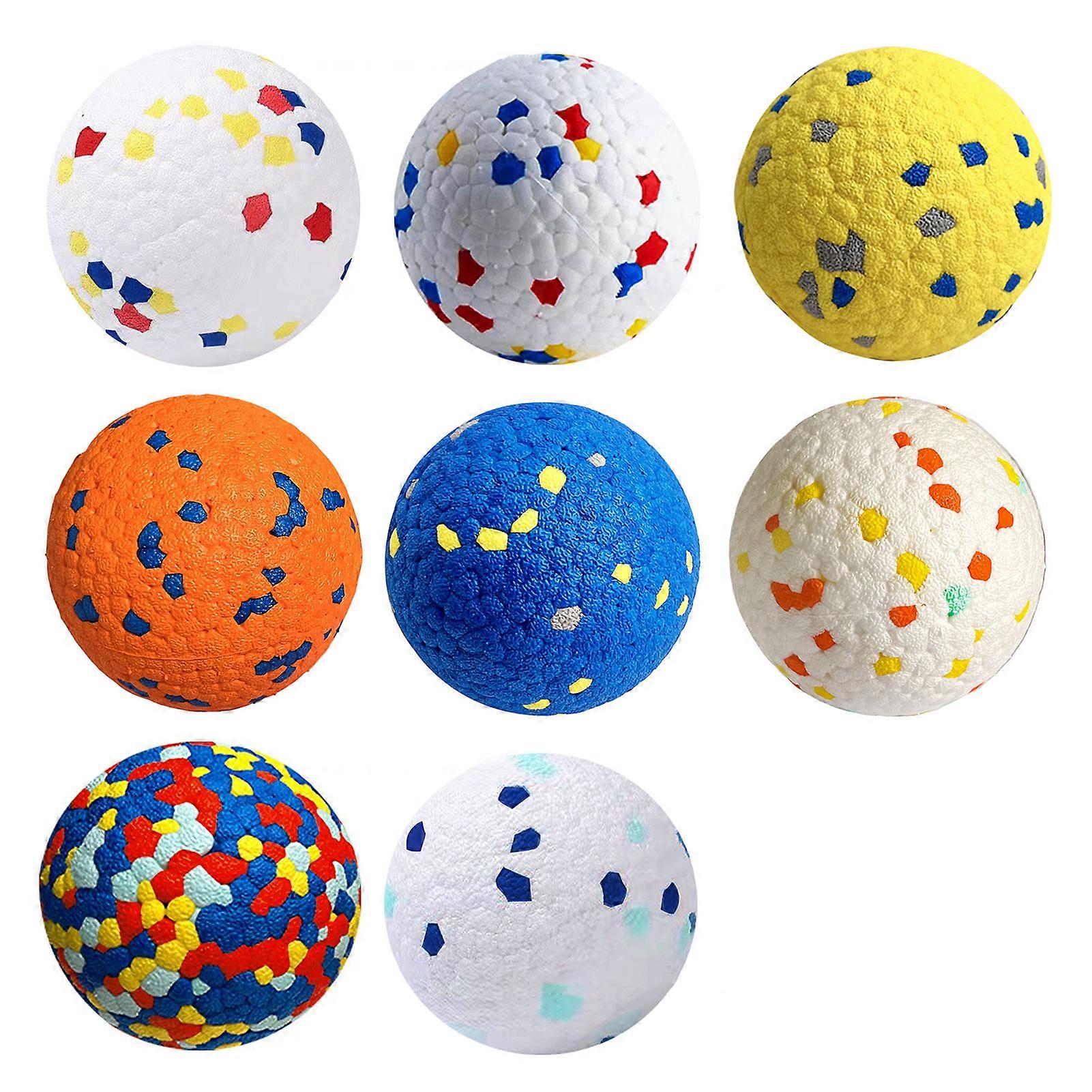 2Pcs Pet Toy Bite-resistant Teeth Grinding Dog Toy Balls Interactive Colorful Pet Chew Ball Pet Supplies