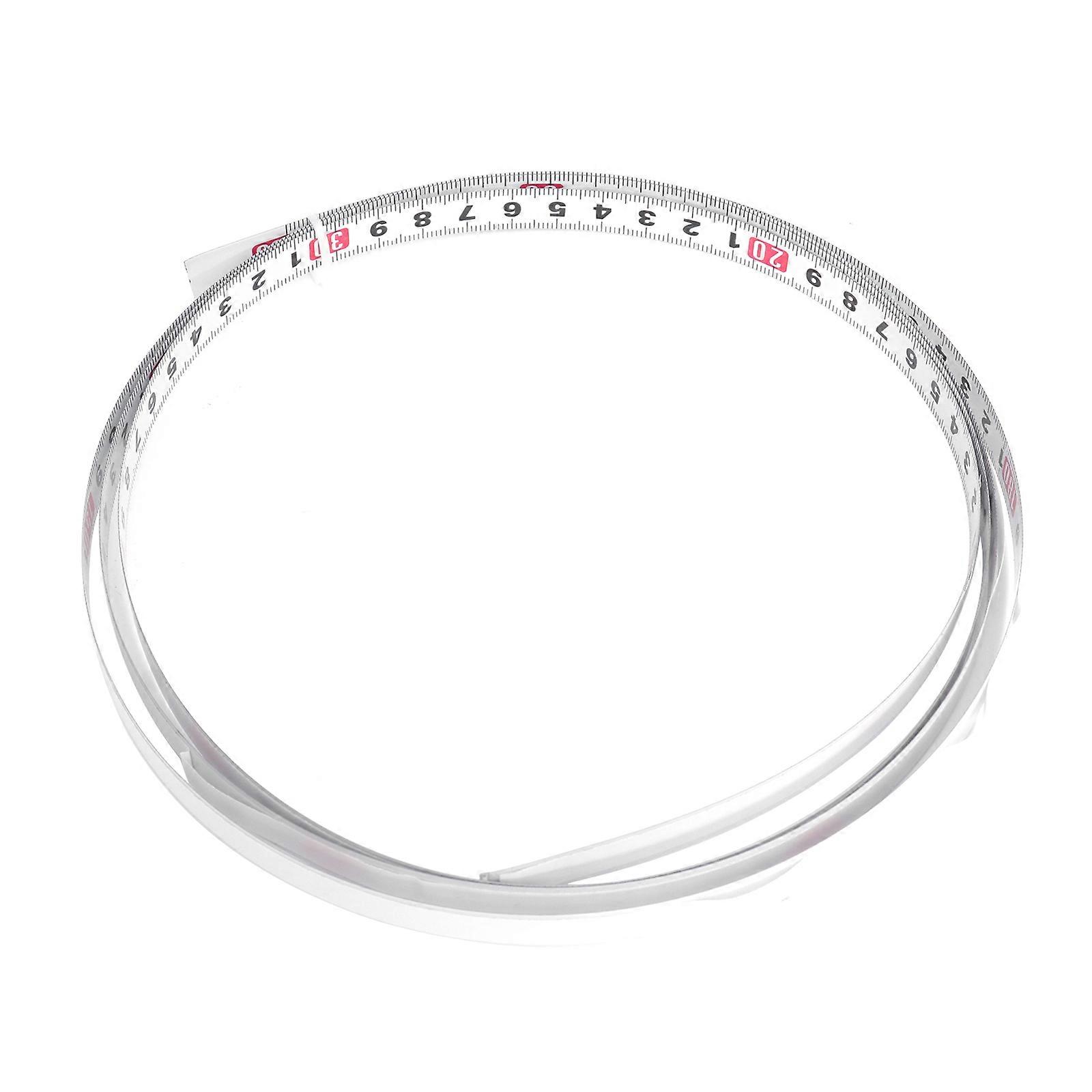 2m Steel Miter Track Tape Measure Self Adhesive Metric Scale Ruler Miter Scale Woodworking Ruler (Left to Right)