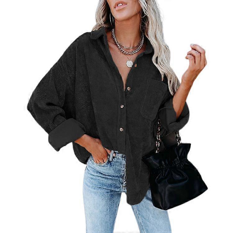 Women's Beautiful Oversized Corduroy Shirt Jacket