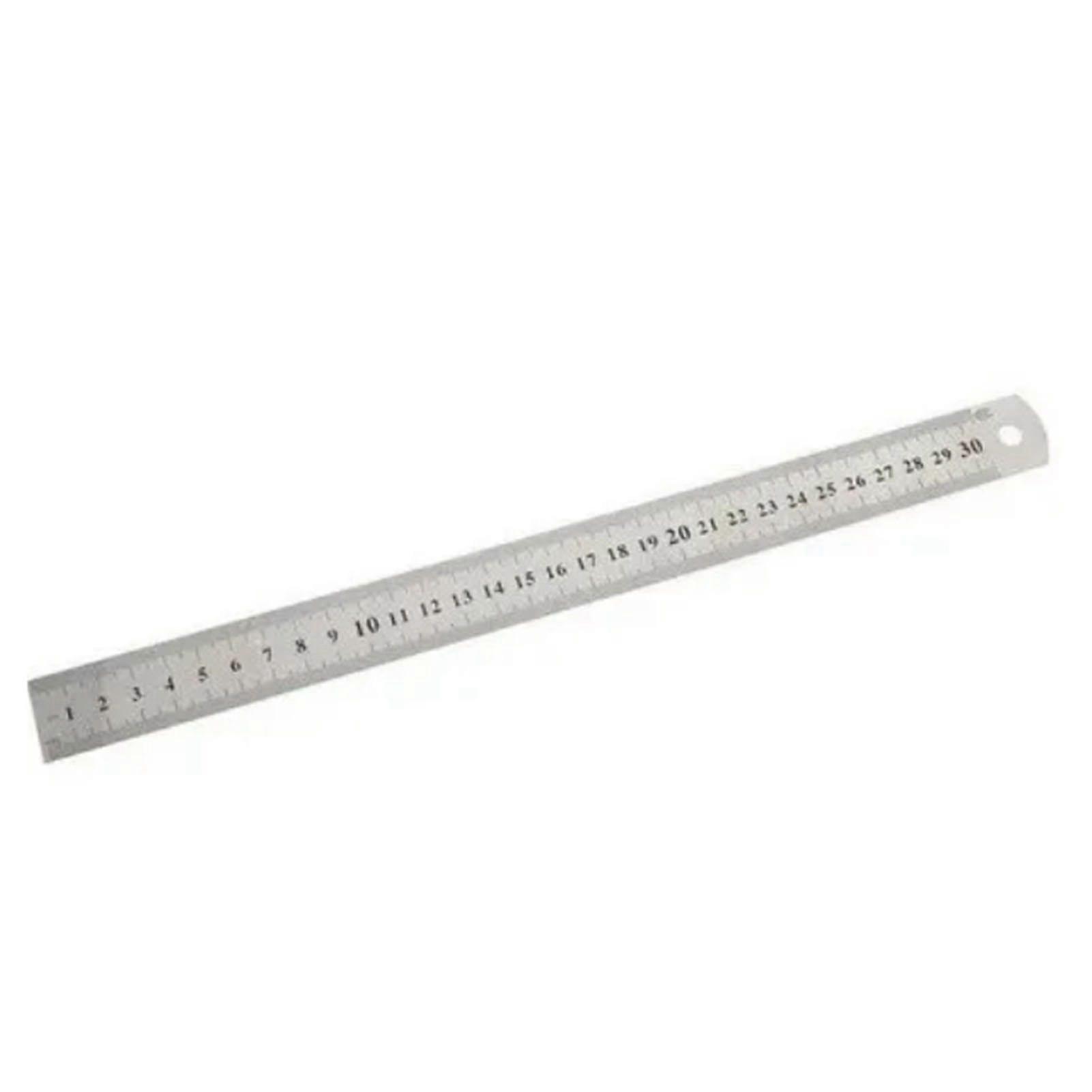 Stainless Steel Ruler Multipurpose Wear Resistant Accurate Scale Straight Edge Ruler For Office Woodworking Hardware