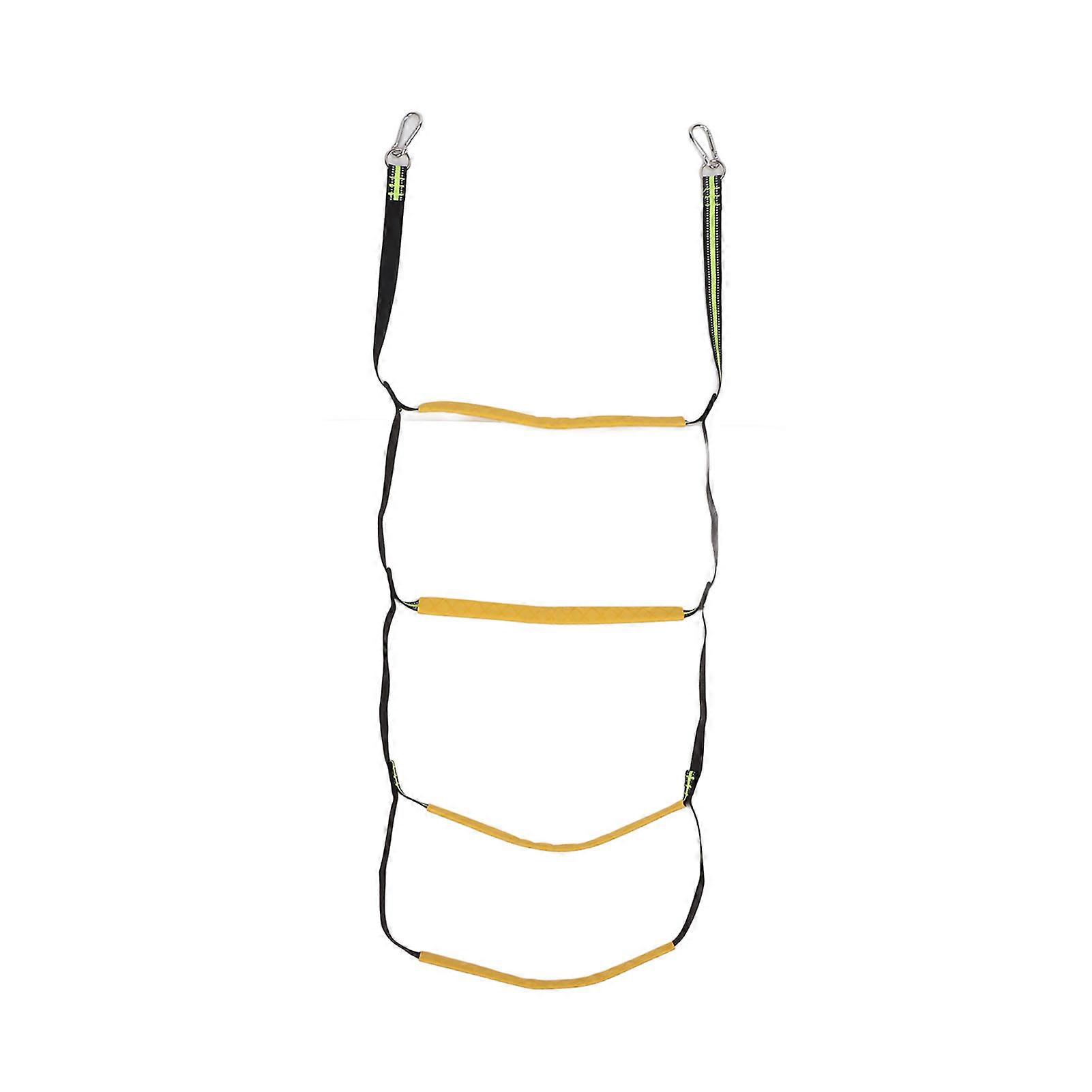 Boat Rope Ladder 4 Steps Foldable Portable Rope Boarding Ladder For Inflatable Boat Kayak Motorboat