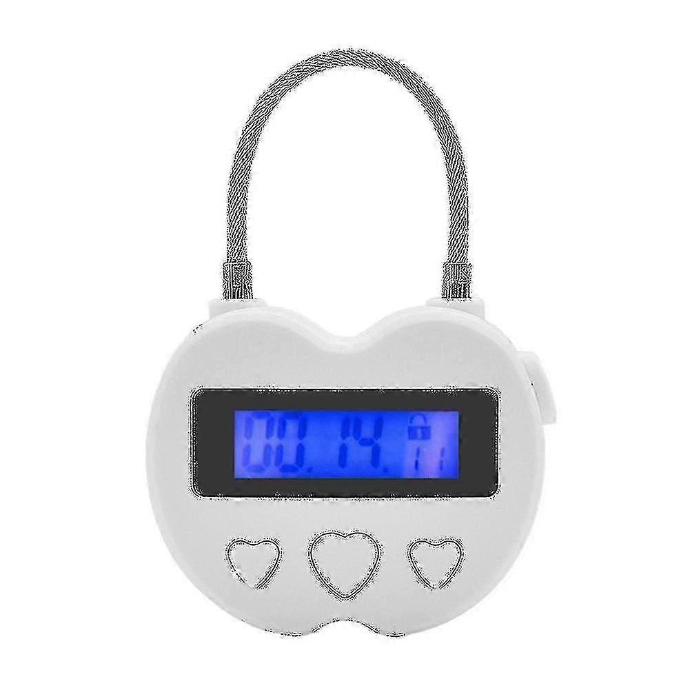 Smart Time Lock Lcd Display Multifunction Electronic Timer,waterproof Usb Rechargeable Temporary Padlock_Dec