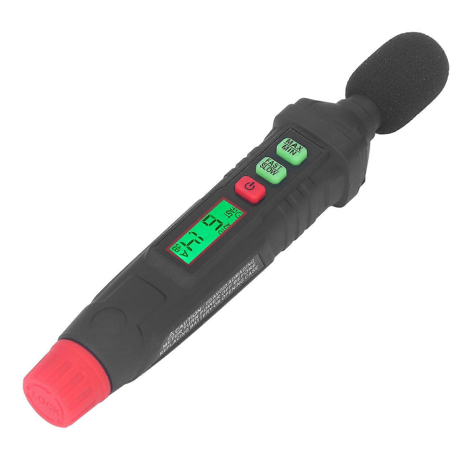 Sound Level Meter Decibel Noise Detection Mini Portable 30dB~130dB with Backlit Display HT64