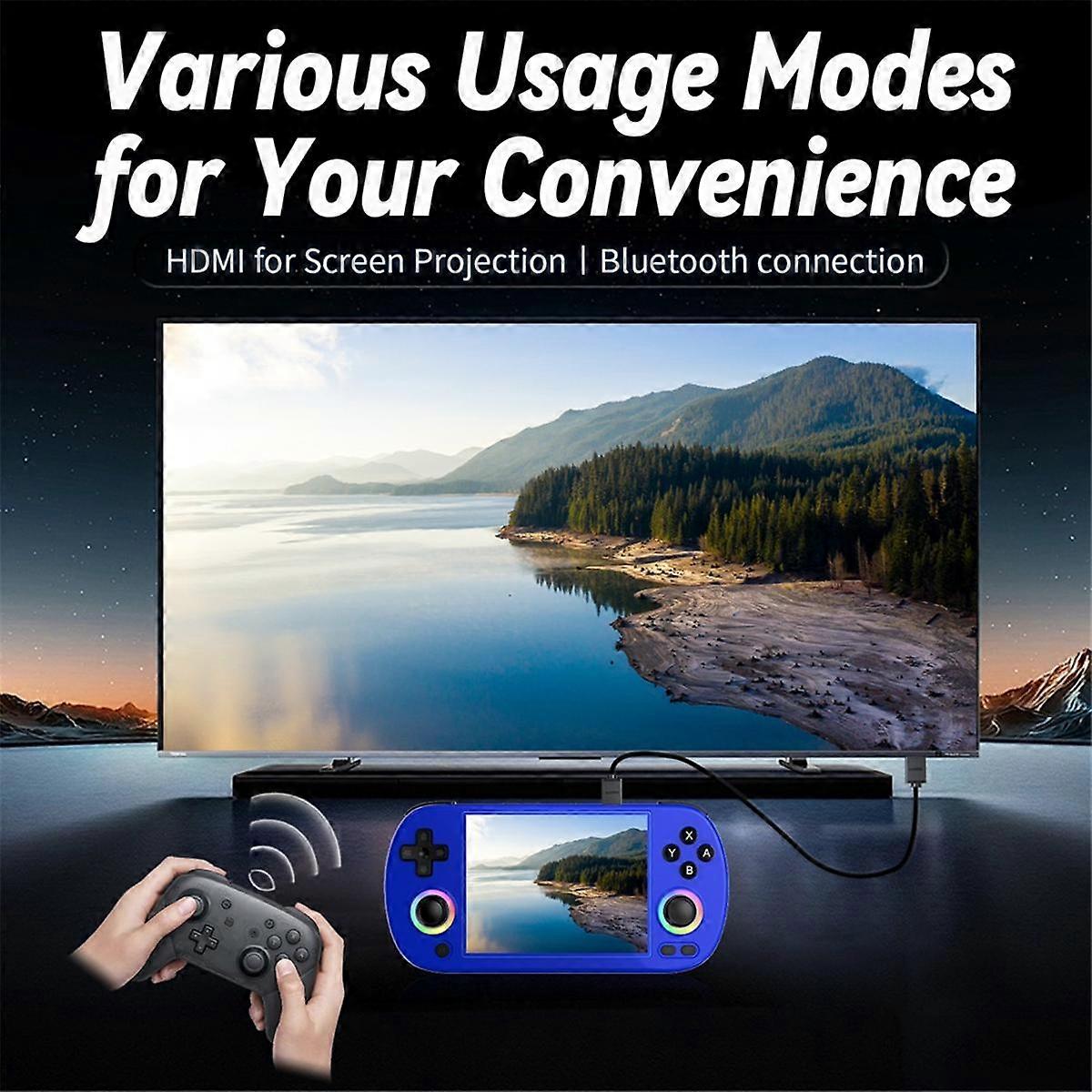 RG40XX H Retro Game Console 64G+256G 16000+ Games 4.0 Inch Screen 2.4 5G WIFI BT HD TV Output Vide