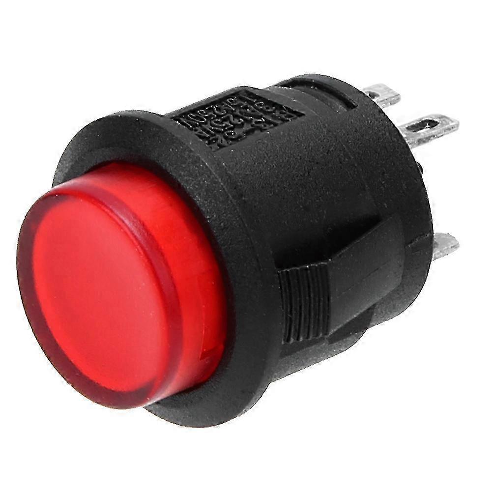 R13-523 Self Locking Push Button Switch Round Styling Waterproof with Light