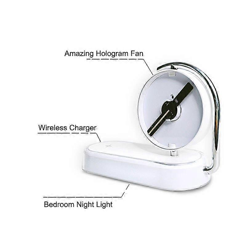 Led Smart Home Night Light 3D Holographic Fan