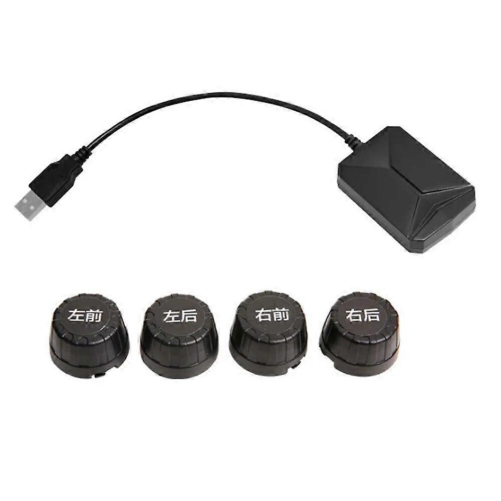 USB Android TPMS Car Tire Pressure Monitoring System Display 4 Internal external Sensors Android Navigation Tyre Pressure Alarm