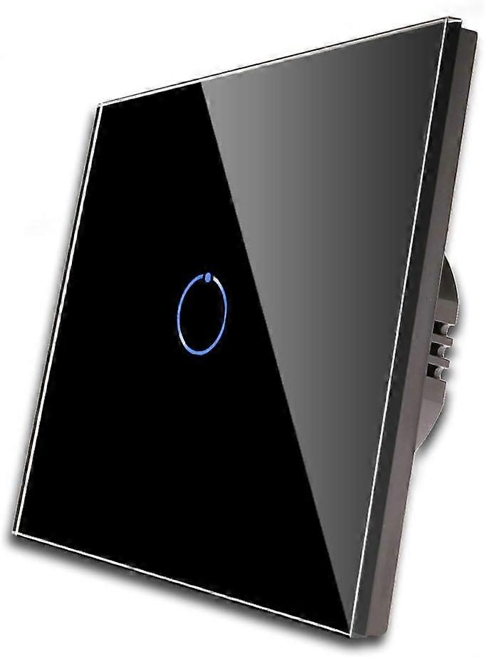 Interruptor único do dimmer para luzes do diodo emissor de luz, interruptor da luz do toque preto, 1-way, AC 240V 700W