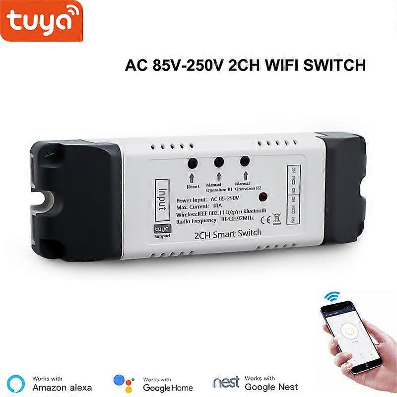 Smart Wifi Lichtschalter Garagentoröffner Controller 1/2/4 Gang RF 433 Modul Tuya App Drahtlose Fernbedienung Arbeit mit Alexa