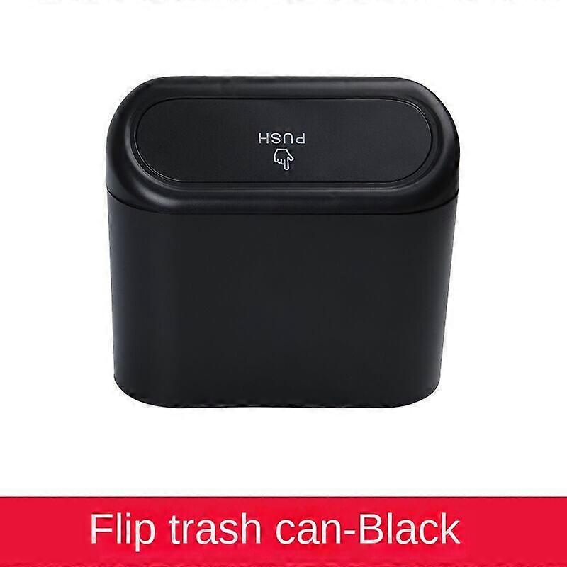 Car Garbage Bin Door Hanging Storage Box Mini Trash Can Multifunctional Garbage Bag Can Be Folded With Lid Car Acessories - Car Trash