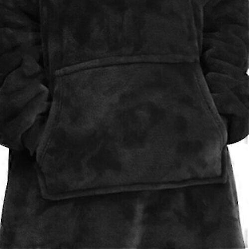 Cobertor de grandes dimensões com capuz para mulheres inverno com capuz wearable família tv cobertor com mangas sherpa fleece suor xadrez moletom com capuz-Yvan