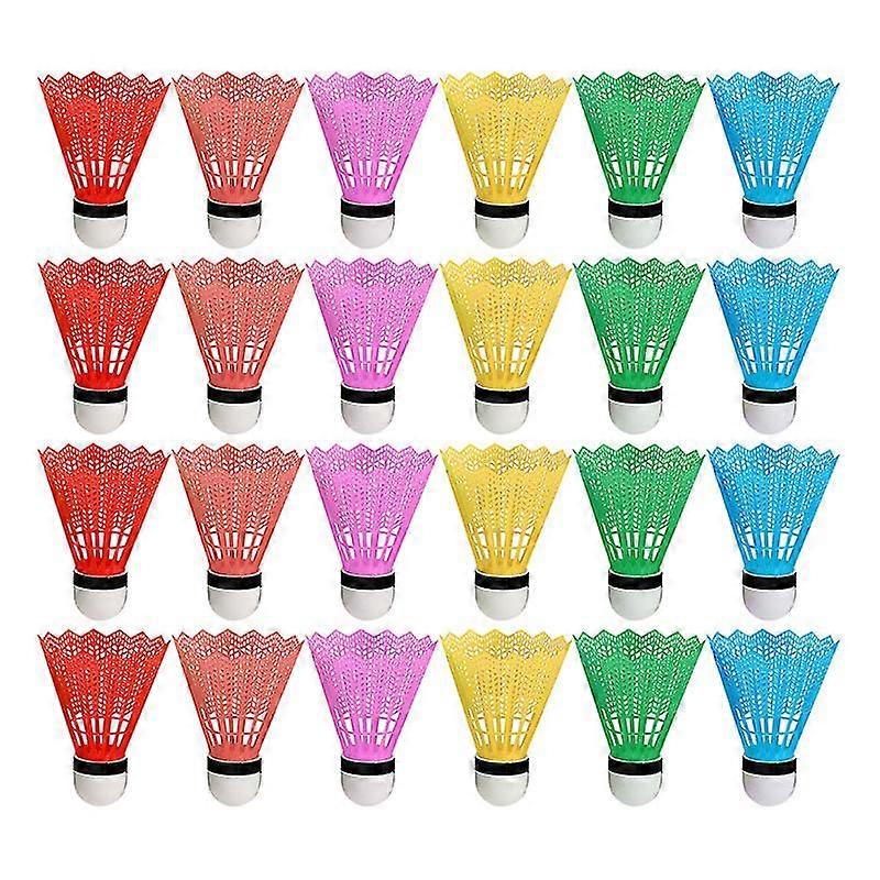 36pcs Kids Badminton Plastic Shuttlecocks Exercise Badminton (assorted Color)
