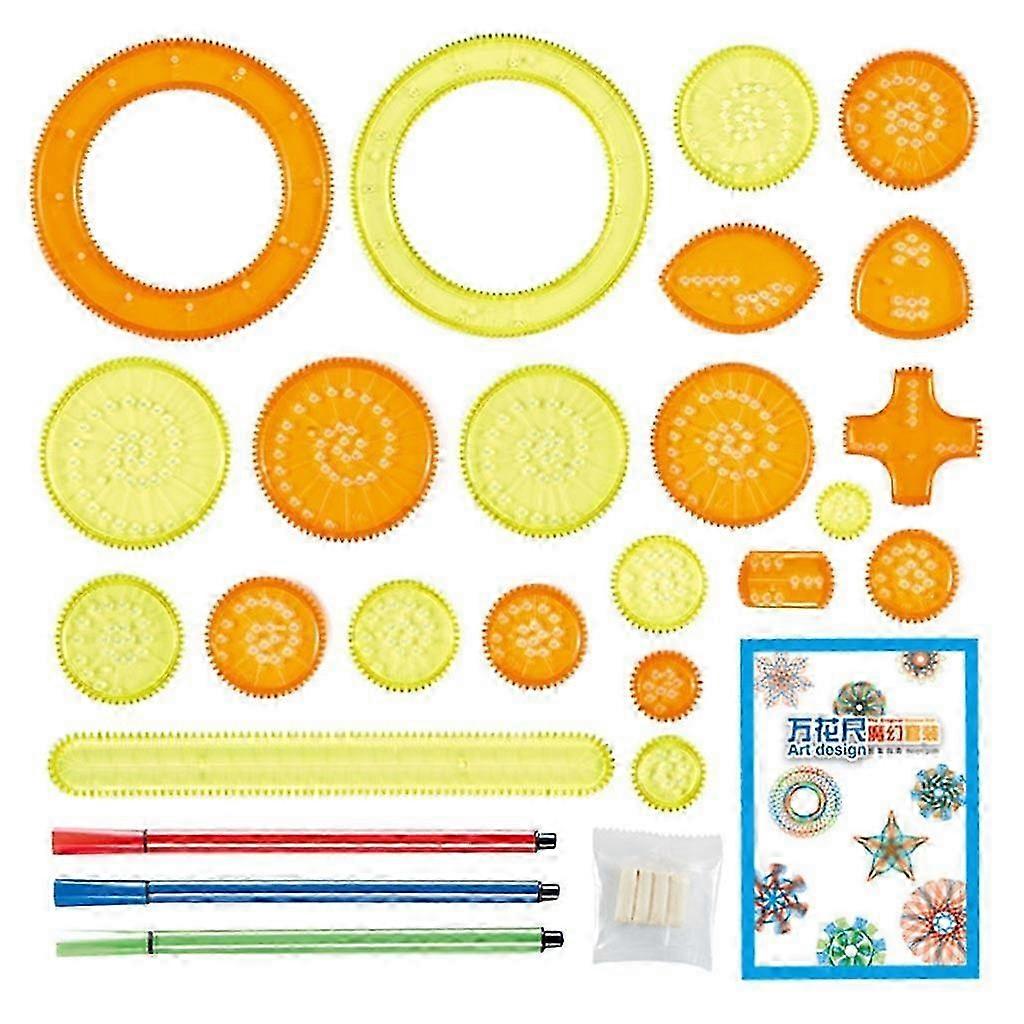 Ruler Painting Set Ruler Drawing Toy Educational 3ML