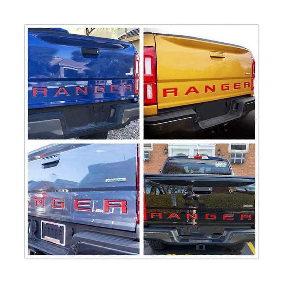 Insert Letters 3D Raised & Letters, Emblems for 2019 2020 (Red)