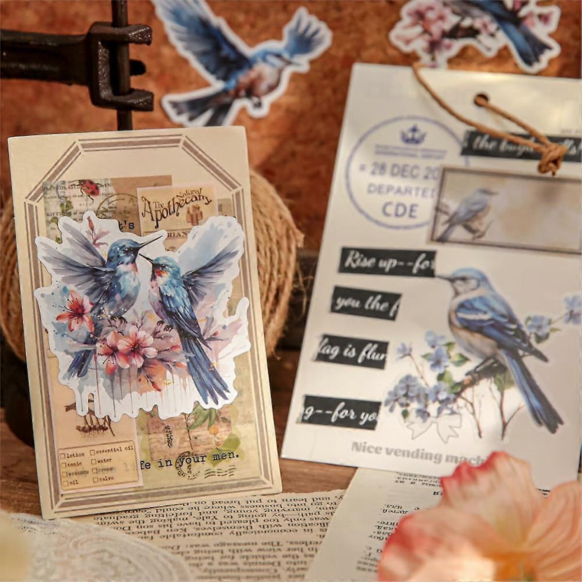 Pre-Cut Sticker Book for Journaling, Dual Materials, Decorative Frame Scrapbook Stickers, 20 Sheets
