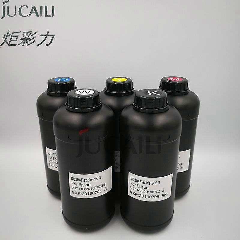 JCL 1L Flexible Leather Ink for Epson DX6 XP600 UV Flatbed Printer Bottle A2 A3 A4 L1800 L805 R2000 R1390 Soft Ink