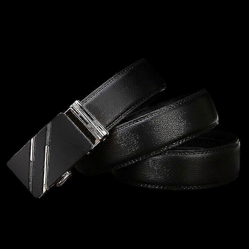 Pánský kožený opasek, automatická přezka, automatický opasek 115cm