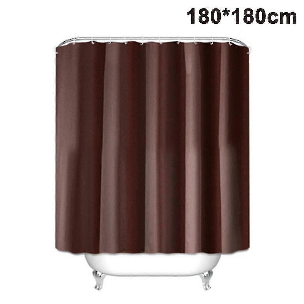 Waterproof Shower Curtain, Polyester Bathroom Curtain With 12 Hooks