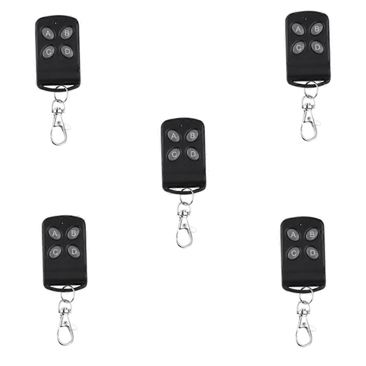 5Pcs Wireless Remote Control 4 Channel 433MHZ Button Light Switch Copy Clone Code Duplicator Key Ga