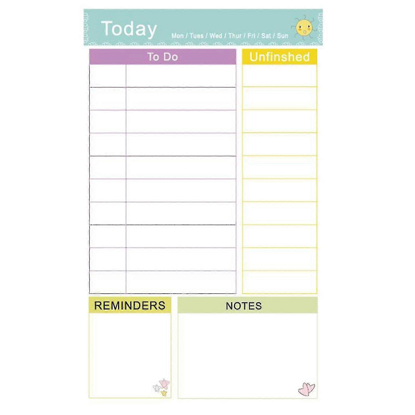 Whiteboard Magnetic Calendars For Refrigerator Family Notepad Daily Planner