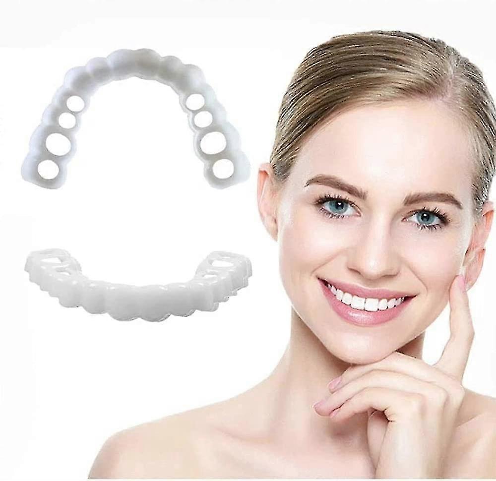 Snap On Teeth Veneers,perfect Teeth Temporary Replacement Fake Veneers Kit Cover The Imperfect Teeth, Improve Smiletemporary Cover The Missing,broken