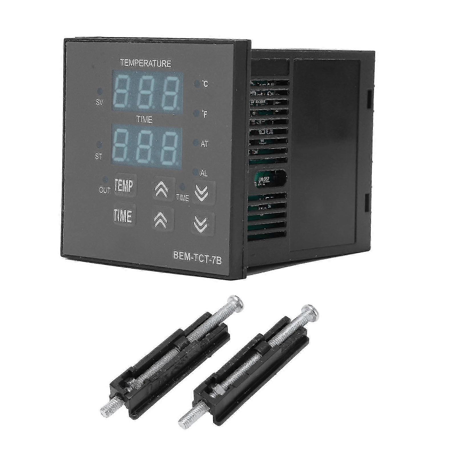 Berm Temperature Controller Heat Press Machine Thermostat Integrated Digital Display 100~240v