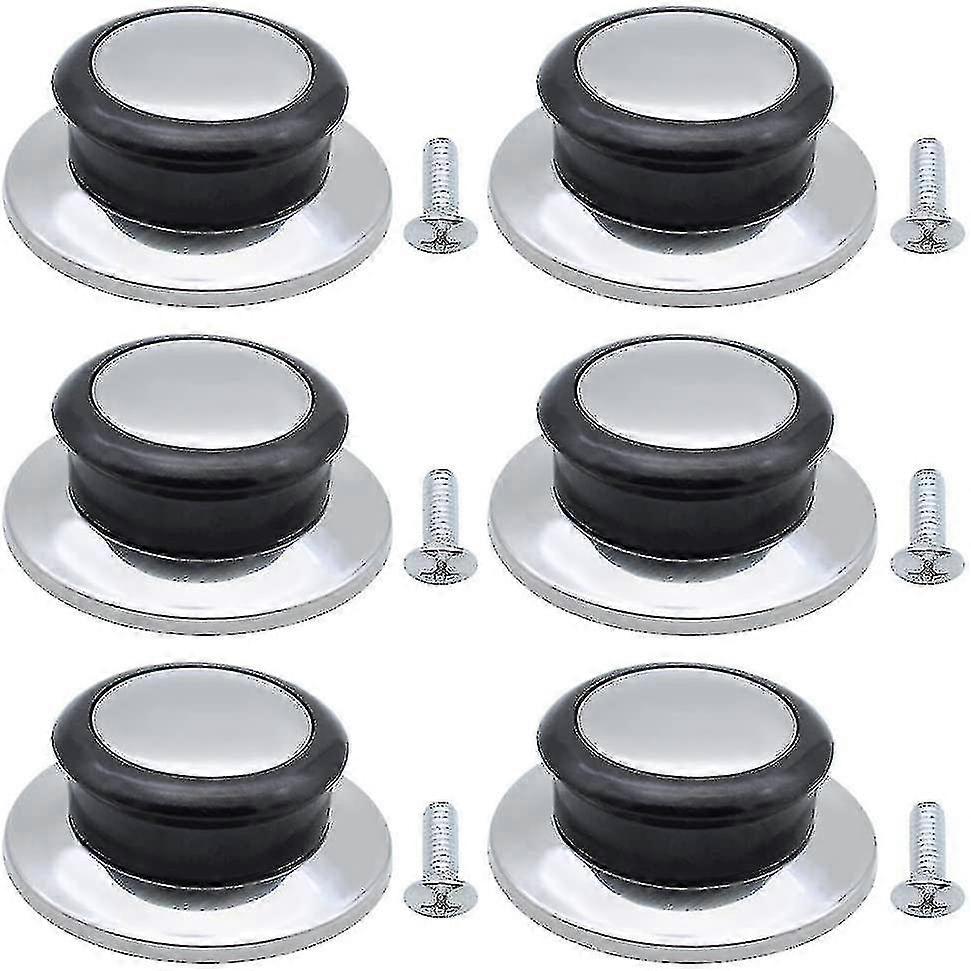 6 Pieces Heat Resistant Pot Lid Knob Replacement Handle Universal Handle For Pot Lids Pan Lids Cookware Pot Lid Handle Replacement Lid Knobs For Home