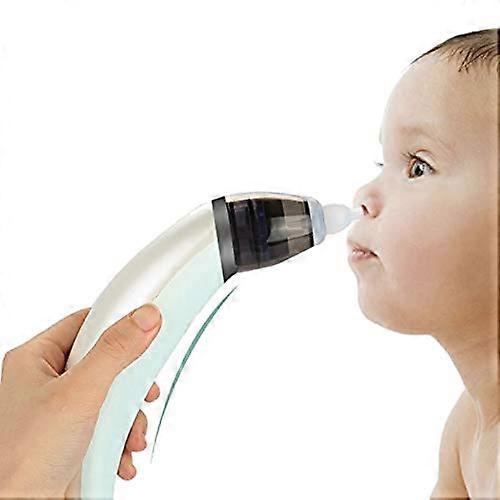 Baby Nasal Aspirator,Battery Operated Nose Vacuum Cleaner with 3 Strength Suction, 2 Sizes of Nose Tips and USB Charge