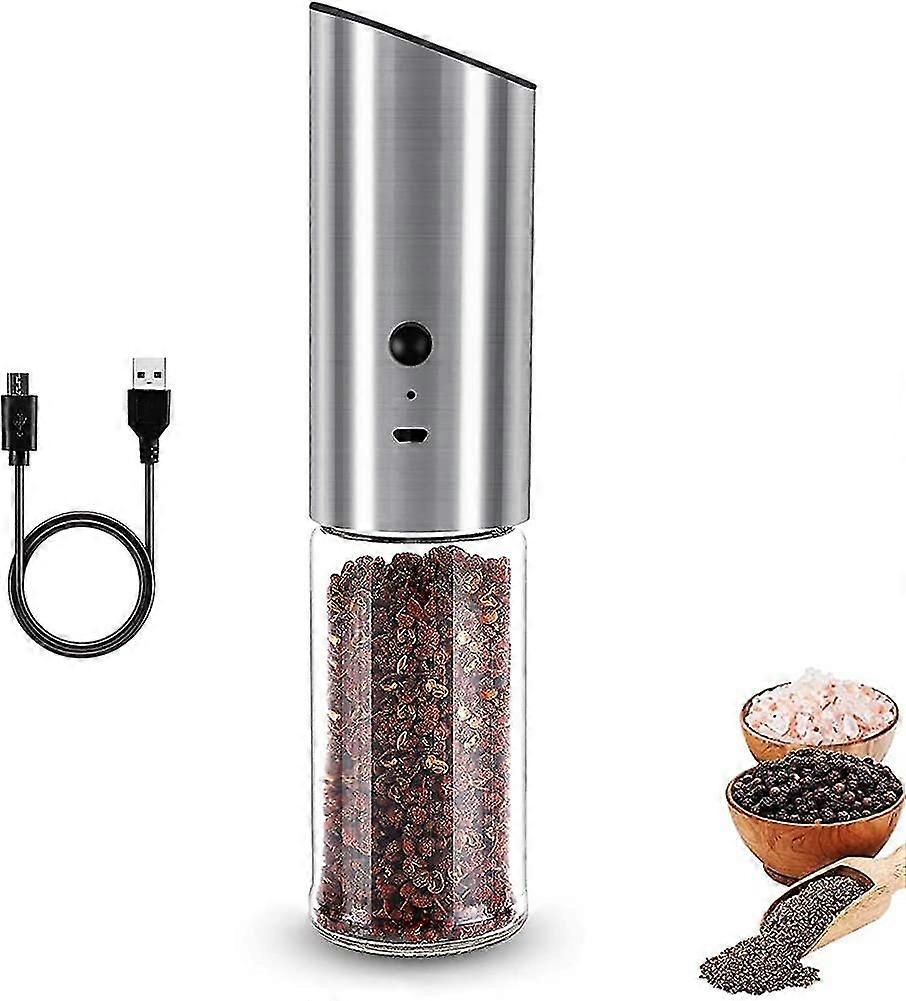 Pepper Mill Electric Rechargeable, Electric Pepper Mill, Gravity Automatic