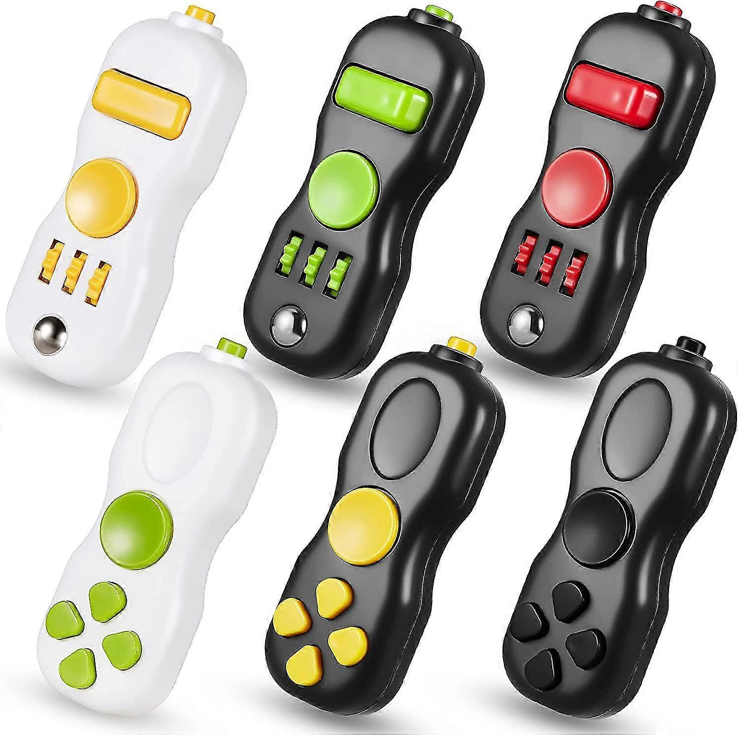 6 Stück Fidget Spielzeug Fidget Pad Handheld Fidget Game Pad Fidget Controller Pad Sensorisches Spielzeug für Jungen Mädchen und Erwachsene