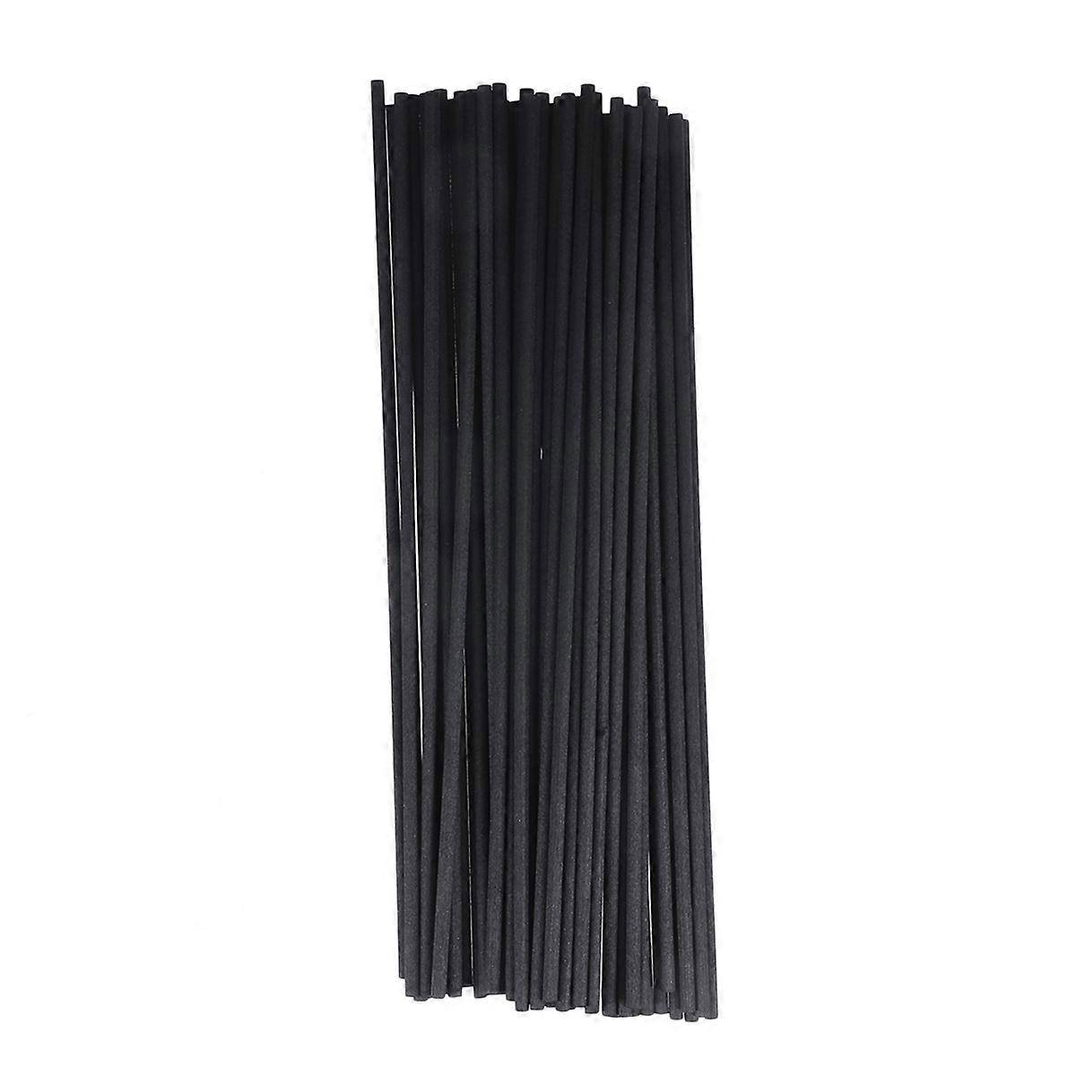 50pcs Rattan Reed Sticks Natural Fragrance Reed Diffuser Aroma Oil Diffuser Rattan Sticks (Black)