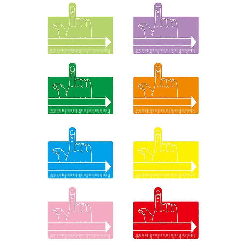 8Pcs Finger Focus Reading Pad Kids Reading Bookmark Kids Reading Tool Kids Reading Focus Tool