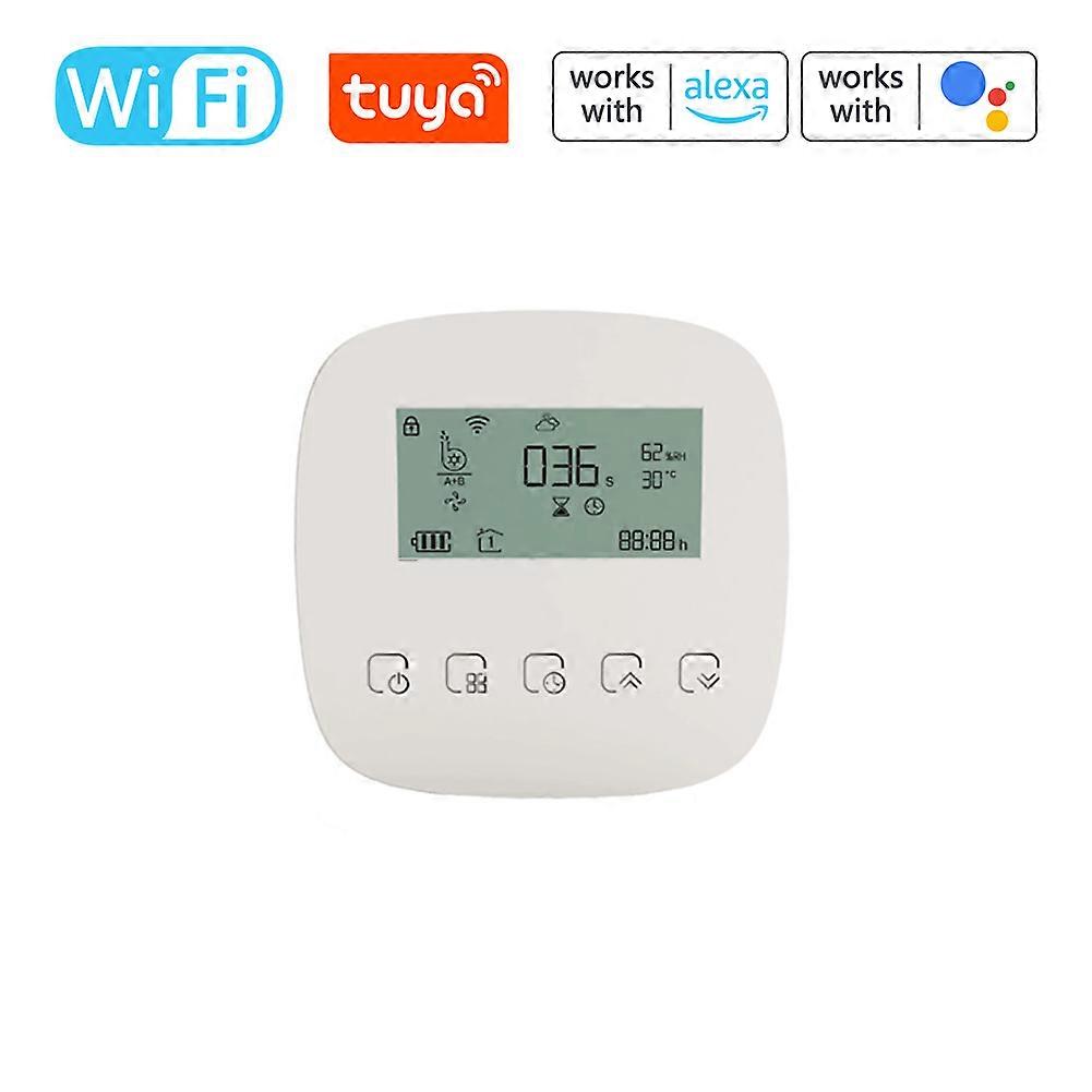 WiFi Digital Vandtimer Auto Micro-dryp Irrigation Controller Med Solpanel Kompatibel Med Alexa Google Stemmestyring