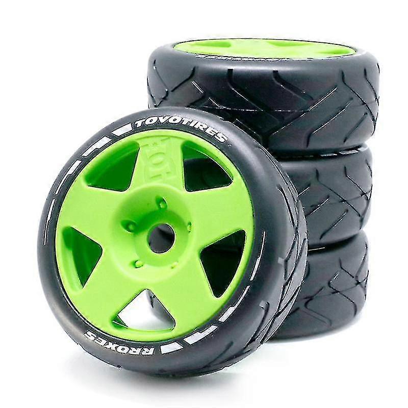 103mm 1/8 Scale Rc Off Road Buggy Tires Wheel 17mm Hex Compatible Arrma Redcat Team Losi Vrx Hpi Wr8 Hobao,green
