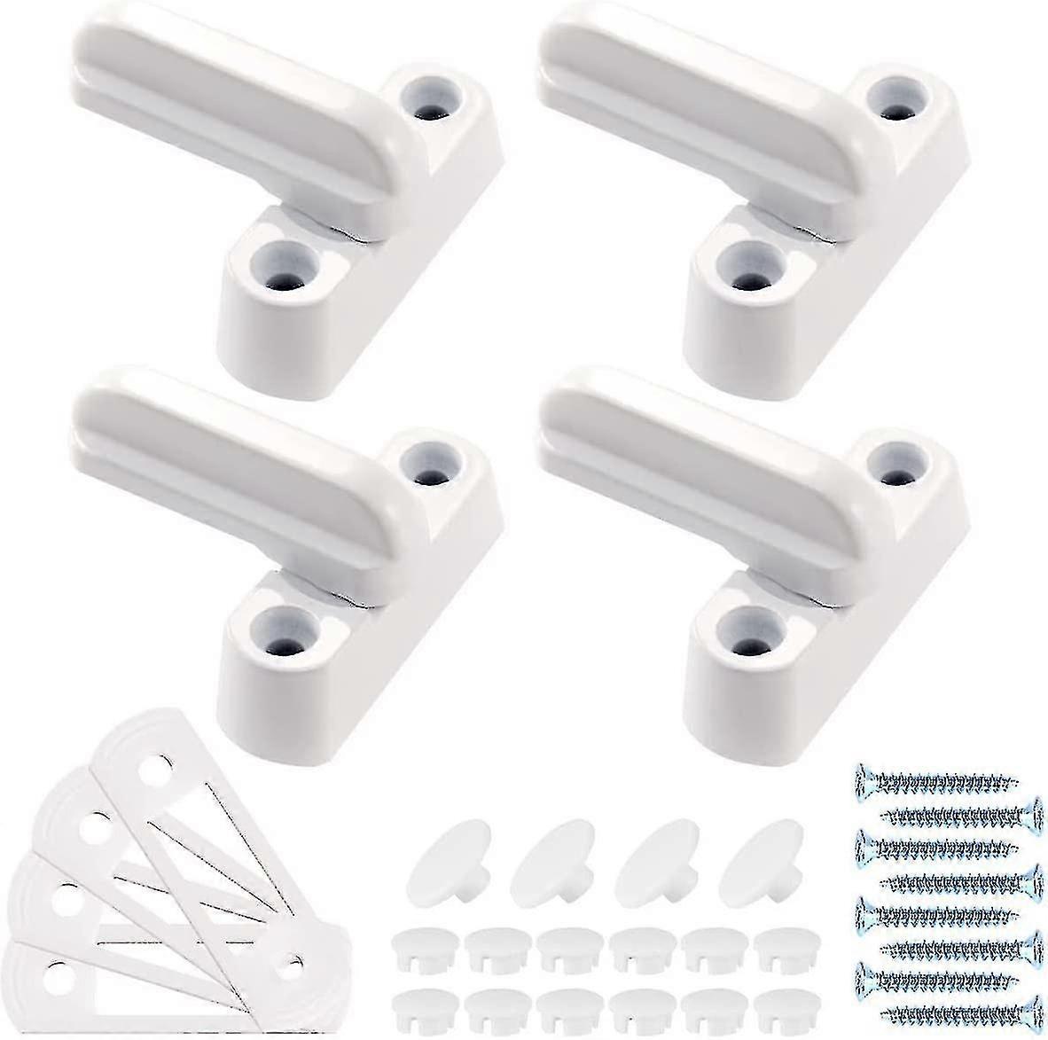 Sash Window Locks For Upvc Windows 4 Pcs Sash Jammers Window Security Locks Pvc Door Lock Door Jammer Letterbox Lock Casement Home Extra Security