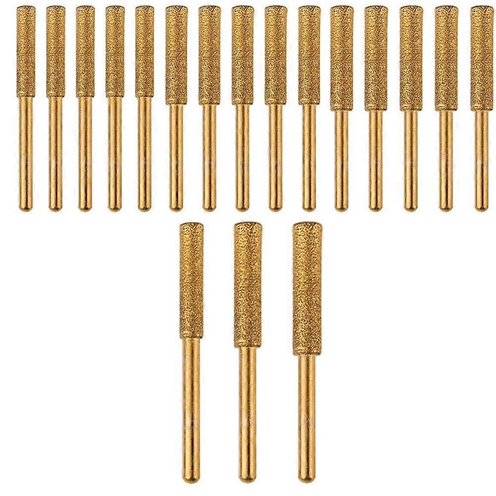 18PCS Diamond Chainsaw Sharpener Bits, Diamond Stone Chain Saw Chainsaw Sharpener for Polishing Cha
