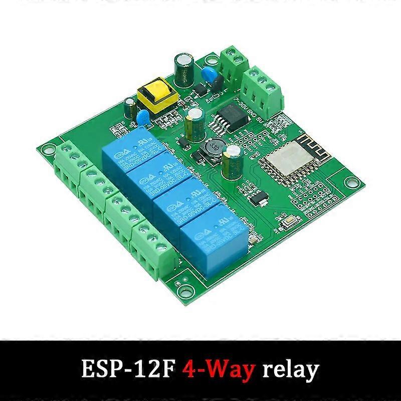 5V/12V ESP8266 2 4 Channel WIFI 2 4 Way Relay Module ESP-12F Development Board 4M BYTE FLASH for AC 90-250V DC7-30V Load Control