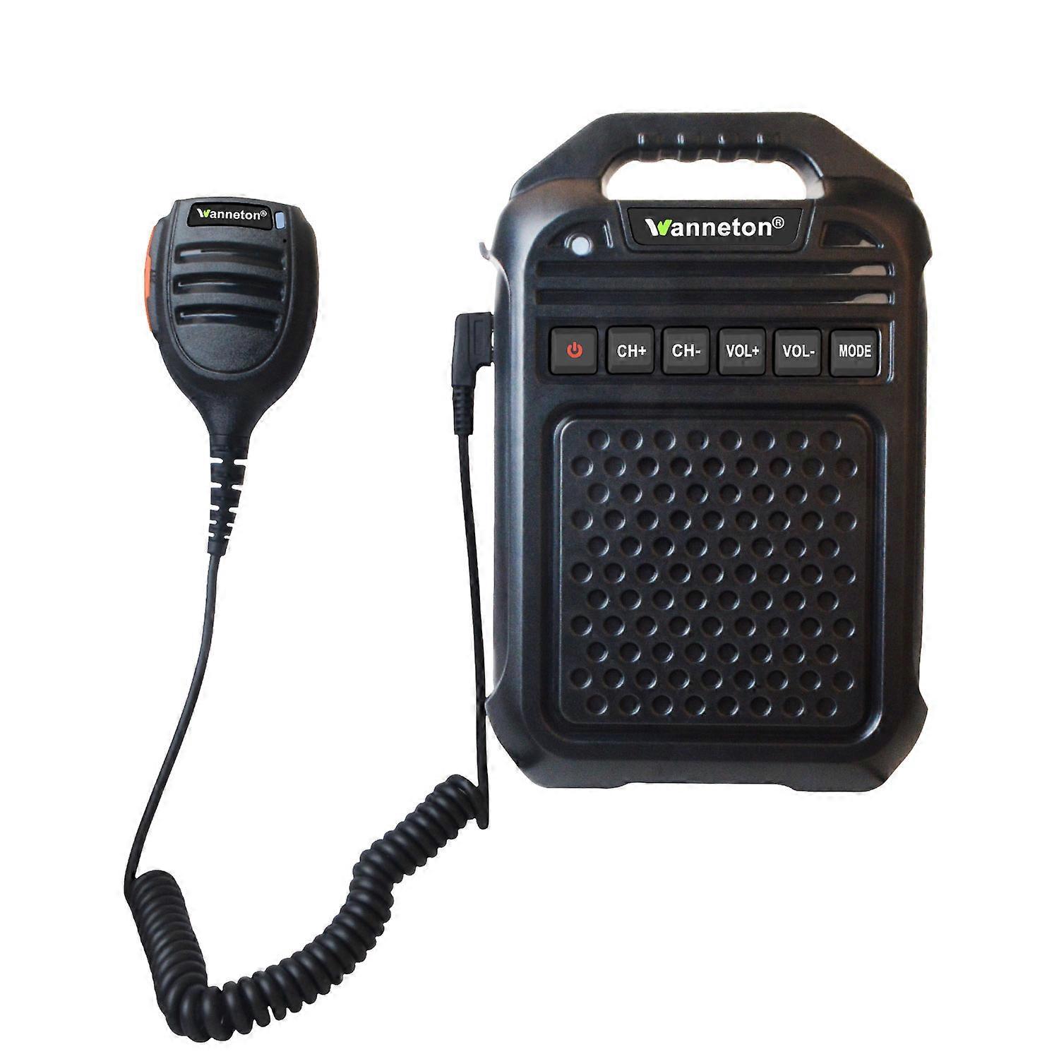 Walkie talkie UHF 400-470MHz Wireless two way intercom amplifier Remote Speaker Microphone TF Card Bluetooth-compatible