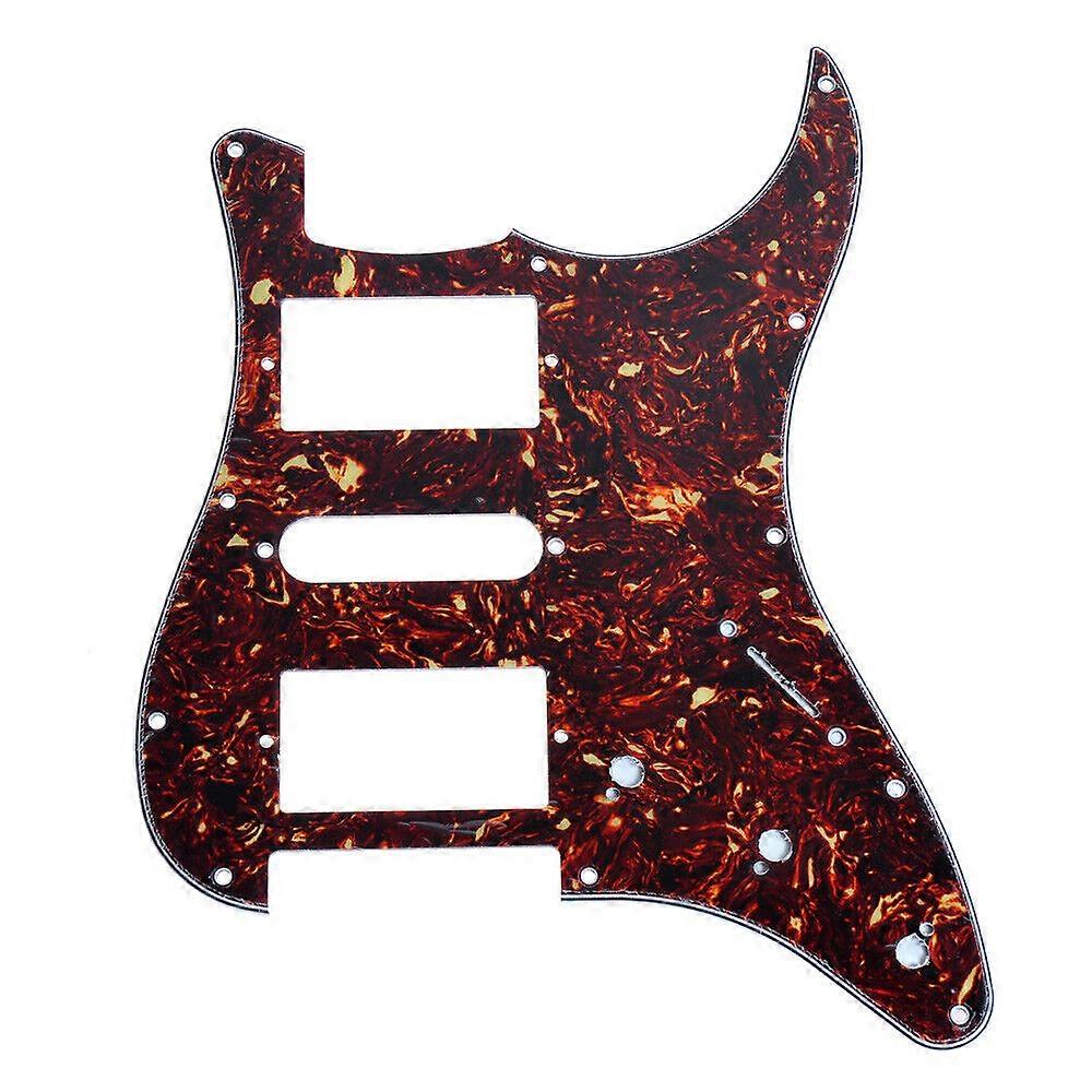 Dark Brown Tortoise Shell Guitar Pickguard Scratch Plate HSH For Fender Strat