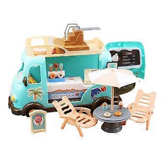 House Toys Hand-on Ability Early Learning Ice Cream Plastic Trolley para Boy Girl