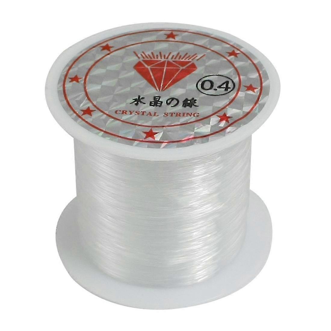 34lbs 0.4mm διάμετρος χάντρες νήμα σαφή νάιλον ψάρια γραμμή αλιείας καρούλι