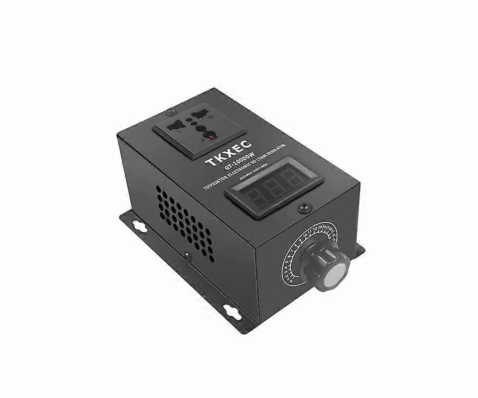 SCR electronic voltage regulator, adjustable temperature and speed, gradation variator, thermostat, AC 220V, 10000W