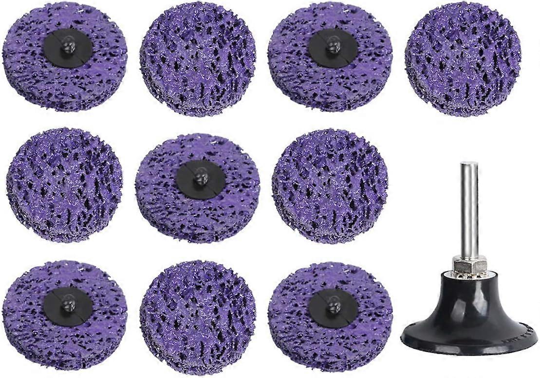 Quick Change Discs Sanding Disc With Holder Locking Roller Surface Roloc Change For Paint And Rust Removal From Grinder Surface-5