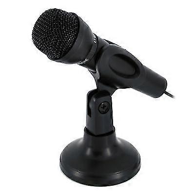 Condenser stere microphone 3.5mm plug with stand for pc video chat