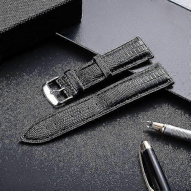 Home Console Accessories Universal Leather Strap Lizard Texture Size 12mm Black