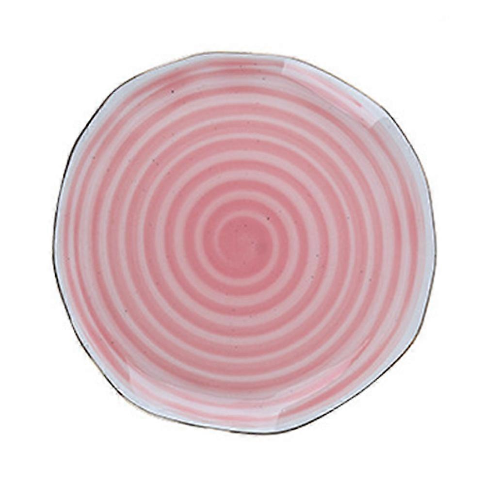 Hand-Painted Ceramic Plate - Stylish Kitchen Tableware for a Simple Dining Experience
