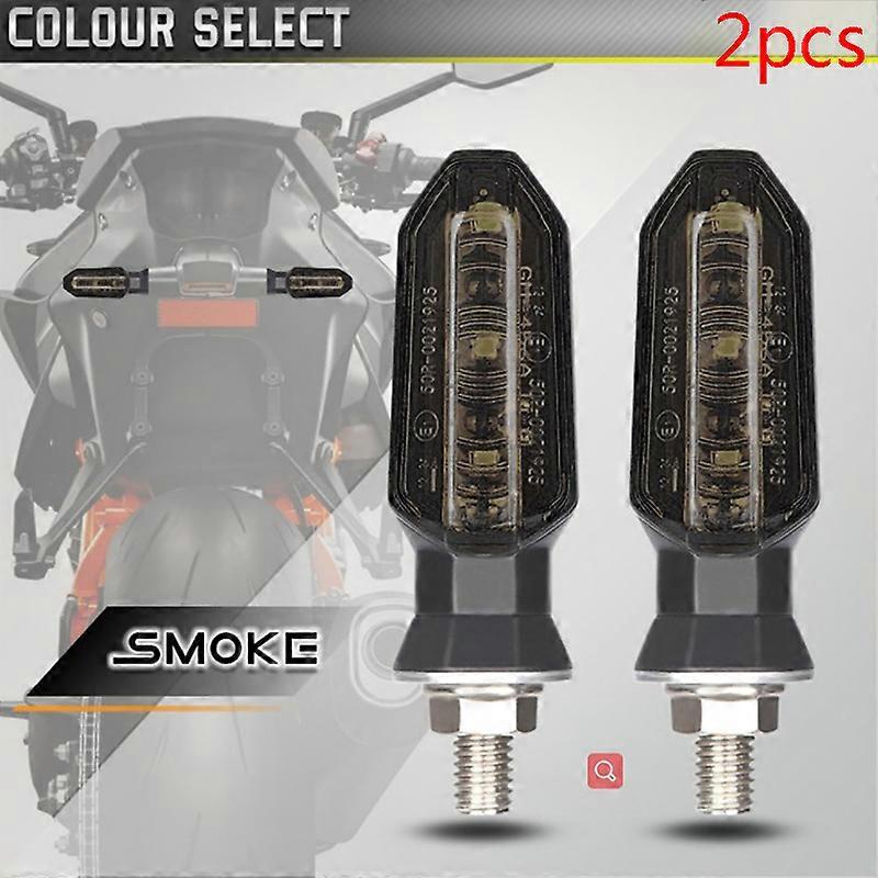 2/4pcs LED Motorcycle Turn Signals Light 12V Flasher Flashing Light Signal Lamp