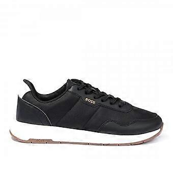 Men's Hugo Boss Titanium_Runn_nypu Trainers Black 001 50523180